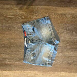 Women's Celebrity Pink Denim Shorts 1/25